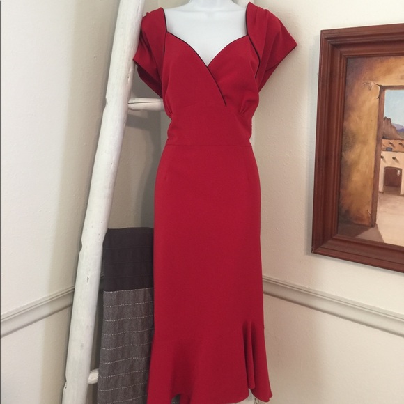 Stop Staring Dresses & Skirts - Stop Staring! Red pinup style wiggle dress size 18